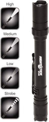 Bayco - LED Bulb, Industrial/Tactical Flashlight - Black Aluminum Body, AAA Batteries - Top Tool & Supply