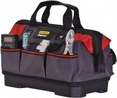 Stanley - Gray Polyester Tool Bag - 14" Wide x 9" Deep x 6.42" High - Top Tool & Supply