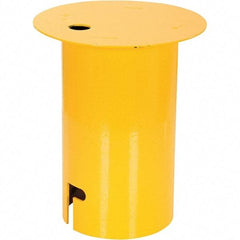 Vestil - 5-1/2" Sleeve Cover - Yellow, Steel, Smooth Surface - Top Tool & Supply