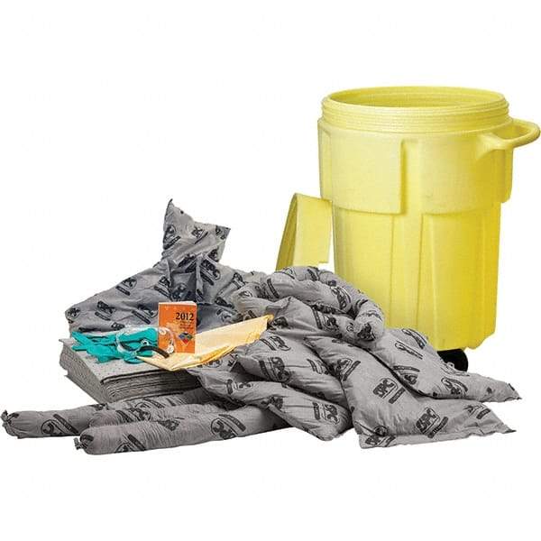 Brady SPC Sorbents - 38 Gal Capacity Universal Spill Kit - 55 Gal Polyethylene Drum - Top Tool & Supply