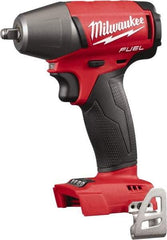 Milwaukee Tool - 3/8" Drive 18 Volt Pistol Grip Cordless Impact Wrench & Ratchet - 0 to 2,500 RPM, 0 to 3,200 BPM, 210 Ft/Lb Torque, Lithium-Ion Batteries Not Included - Top Tool & Supply