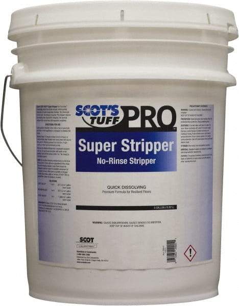 Scot's Tuff - 5 Gal Pail Stripper - Use on Vinyl, Terrazzo, Marble, Quarry Tile - Top Tool & Supply