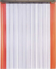 TMI, LLC - 10' Door Width x 10' Door Height PVC Ribbed with Reinforced Bonded Bead (Style) Armor Bond Strip Door Kit - 12" Strip Width x 0.108" Strip Thickness, Clear, 67% Overlap - Top Tool & Supply