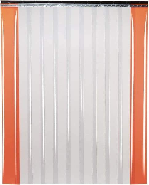 TMI, LLC - 14' Door Width x 14' Door Height PVC Smooth Strip Door Kit - 16" Strip Width x 0.16" Strip Thickness, Clear - Top Tool & Supply