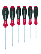 6 Piece - T8; T10; T15; T20; T25; T30 MagicSpring® - SoftFinish® Cushion Grip -  Torx Screw Holding Screwdriver Set - Top Tool & Supply