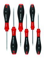 6 Piece - T6; T7; T8; T9; T10; T15 - Torx SoftFinish® Cushion Grip Screwdriver Set - Top Tool & Supply