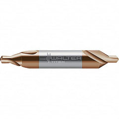 Walter-Titex - Metric Plain Cut 60° Incl Angle Solid Carbide Combo Drill & Countersink - Top Tool & Supply