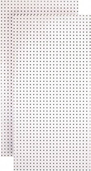 Triton - 24" Wide x 48" High Peg Board Storage Board - 2 Panels, Hardboard, White - Top Tool & Supply