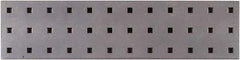 Triton - 18" Wide x 4-1/2" High Peg Board Strip - 1 Panel, Steel with Epoxy Coating, Silver - Top Tool & Supply