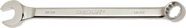 Ability One - 5/16" 12 Point Combination Wrench - 15° Offset Angle, Steel, Chrome Finish - Top Tool & Supply