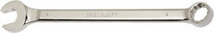 Ability One - 1" 12 Point Combination Wrench - 15° Offset Angle, Steel, Chrome Finish - Top Tool & Supply