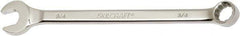 Ability One - 3/4" 12 Point Combination Wrench - 15° Offset Angle, Steel, Chrome Finish - Top Tool & Supply