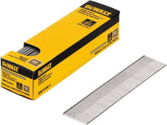 DeWALT - 18 Gauge 1" Long Brad Nails for Power Nailers - Steel, Bright Finish, Smooth Shank, Straight Stick Collation, Brad Head, Chisel Point - Top Tool & Supply