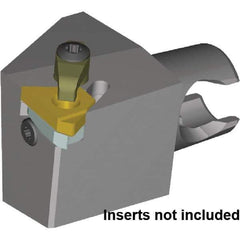 Kennametal - Insert Style LT16ER, 25mm Head Length, Left Hand Cut, External Modular Threading Cutting Unit Head - System Size KM20, 17mm Center to Cutting Edge, Series LT Threading - Top Tool & Supply