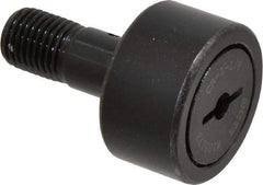 Accurate Bushing - 1-1/8" Roller Diam x 5/8" Width, 7/16" Stud Diam x 1" Length, Stud Cam Follower - Steel, 1/2" Thread Length, 7/16-20 Thread, 1-5/8" OAL, 3,030 Lb Dynamic Cap, 3,100 Lb Static Cap - Top Tool & Supply