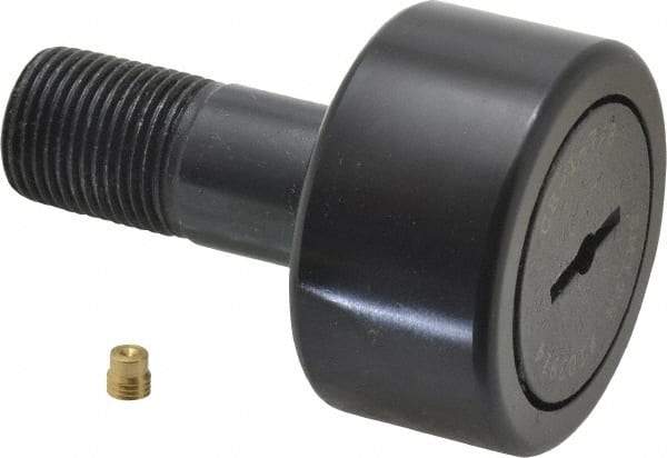 Accurate Bushing - 1-7/8" Roller Diam x 1" Width, 3/4" Stud Diam x 1-3/4" Length, Stud Cam Follower - Steel, 7/8" Thread Length, 3/4-16 Thread, 2-3/4" OAL, 7,870 Lb Dynamic Cap, 7,950 Lb Static Cap - Top Tool & Supply