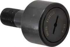 Accurate Bushing - 2" Roller Diam x 1-1/4" Width, 7/8" Stud Diam x 2" Length, Stud Cam Follower - Steel, 1" Thread Length, 7/8-14 Thread, 3-1/4" OAL, 10,370 Lb Dynamic Cap, 10,700 Lb Static Cap - Top Tool & Supply