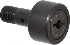 Accurate Bushing - 7/8" Roller Diam x 1/2" Width, 3/8" Stud Diam x 7/8" Length, Stud Cam Follower - Steel, 3/8" Thread Length, 3/8-24 Thread, 1-3/8" OAL, 2,140 Lb Dynamic Cap, 2,260 Lb Static Cap - Top Tool & Supply