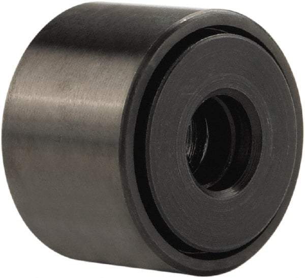 Accurate Bushing - 5/8" Bore, 2" Roller Diam x 1-1/4" Roller Width, Stainless Steel Yoke Cam Follower - 5,660 Lb Dynamic Load Capacity, 1-5/16" Overall Width - Top Tool & Supply