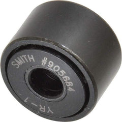 Accurate Bushing - 5/16" Bore, 1" Roller Diam x 5/8" Roller Width, Steel Yoke Cam Follower - 3,030 Lb Dynamic Load Capacity, 11/16" Overall Width - Top Tool & Supply