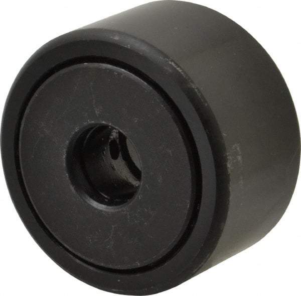 Accurate Bushing - 1/2" Bore, 1-3/4" Roller Diam x 1" Roller Width, Steel Yoke Cam Follower - 7,870 Lb Dynamic Load Capacity, 1-1/16" Overall Width - Top Tool & Supply