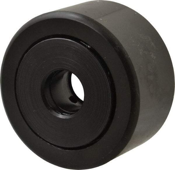 Accurate Bushing - 5/8" Bore, 2-1/4" Roller Diam x 1-1/4" Roller Width, Steel Yoke Cam Follower - 10,370 Lb Dynamic Load Capacity, 1-5/16" Overall Width - Top Tool & Supply