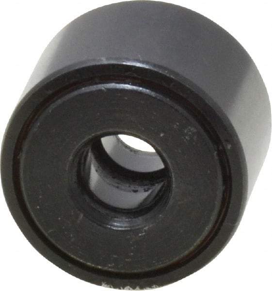 Accurate Bushing - 1/4" Bore, 3/4" Roller Diam x 1/2" Roller Width, Steel Yoke Cam Follower - 2,140 Lb Dynamic Load Capacity, 9/16" Overall Width - Top Tool & Supply