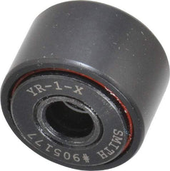 Accurate Bushing - 5/16" Bore, 1" Roller Diam x 5/8" Roller Width, Steel Yoke Cam Follower - 3,030 Lb Dynamic Load Capacity, 11/16" Overall Width - Top Tool & Supply