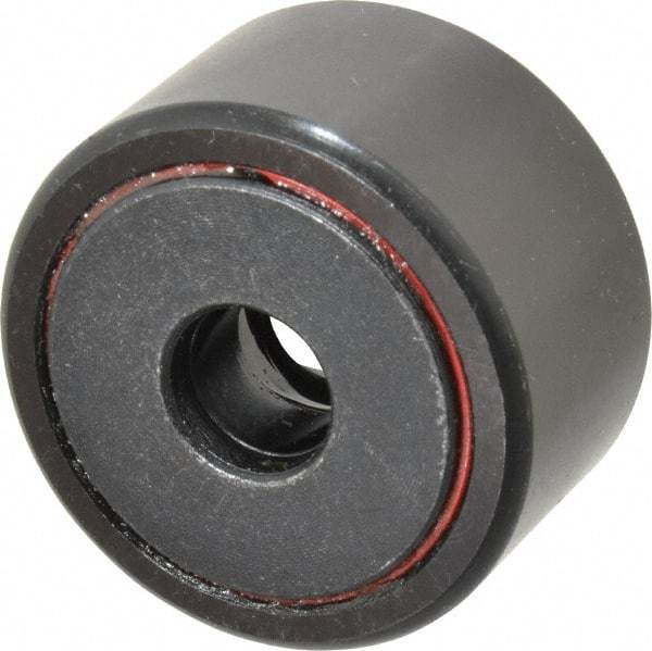 Accurate Bushing - 1/2" Bore, 1-3/4" Roller Diam x 1" Roller Width, Steel Yoke Cam Follower - 7,870 Lb Dynamic Load Capacity, 1-1/16" Overall Width - Top Tool & Supply