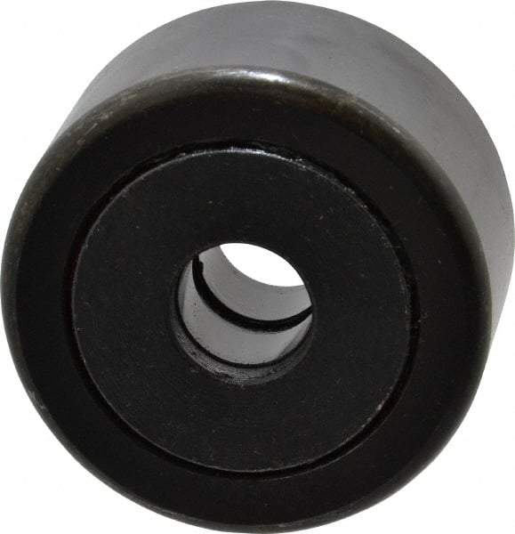 Accurate Bushing - 5/8" Bore, 2-1/4" Roller Diam x 1-1/4" Roller Width, Steel Yoke Cam Follower - 10,370 Lb Dynamic Load Capacity, 1-5/16" Overall Width - Top Tool & Supply