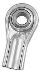 Alinabal - 1/4" ID, Female Spherical Rod End - 1/4-28 LH, Carbon Steel with Steel Raceway - Top Tool & Supply