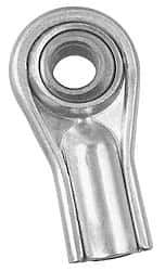 Alinabal - 3/8" ID, Female Spherical Rod End - 3/8-24 LH, Carbon Steel with Nylon Raceway - Top Tool & Supply