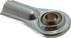 Alinabal - 3/8" ID, Female Spherical Rod End - 3/8-24 RH, Carbon Steel with Nylon Raceway - Top Tool & Supply