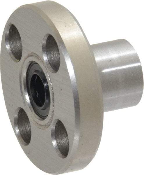 Value Collection - 1/4" ID, Round Flanged Single Linear Bearing - 1/2" OD - Top Tool & Supply