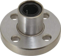 Value Collection - 3/8" ID, Round Flanged Single Linear Bearing - 5/8" OD - Top Tool & Supply