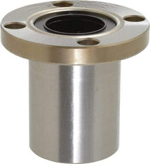 Value Collection - 1" ID, Round Flanged Single Linear Bearing - 1-9/16" OD - Top Tool & Supply