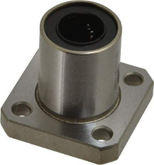 Value Collection - 1/2" ID, Square Flanged Single Linear Bearing - 7/8" OD - Top Tool & Supply