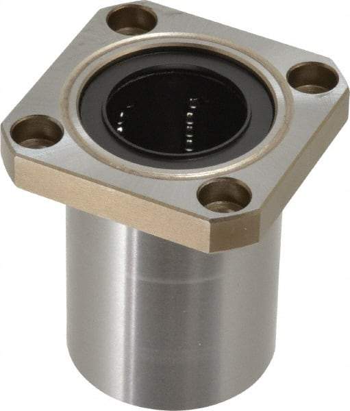 Value Collection - 1-1/4" ID, Square Flanged Single Linear Bearing - 2" OD - Top Tool & Supply