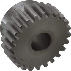 Boston Gear - 16 Pitch, 1-1/2" Pitch Diam, 24 Tooth Spur Gear - 1/2" Face Width, 1/2" Bore Diam, 1.2" Hub Diam, 14.5° Pressure Angle, Steel - Top Tool & Supply