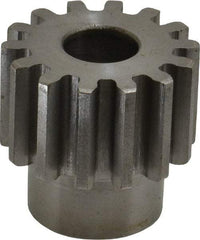 Boston Gear - 12 Pitch, 1.167" Pitch Diam, 14 Tooth Spur Gear - 3/4" Face Width, 1/2" Bore Diam, 0.92" Hub Diam, 14.5° Pressure Angle, Steel - Top Tool & Supply