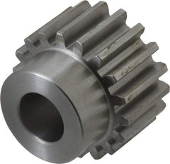 Boston Gear - 10 Pitch, 1.8" Pitch Diam, 18 Tooth Spur Gear - 1" Face Width, 3/4" Bore Diam, 1.42" Hub Diam, 14.5° Pressure Angle, Steel - Top Tool & Supply