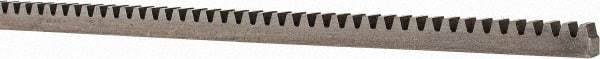 Boston Gear - 1/4" Face Width, 4 Feet Long, 1/4" Thick Steel Gear Rack - 24 Pitch - Top Tool & Supply