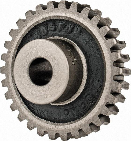 Boston Gear - 12 Pitch, 2-1/2" Pitch Diam, 30 Tooth Worm Gear - 1/2" Bore Diam, 14.5° Pressure Angle, Cast Iron - Top Tool & Supply