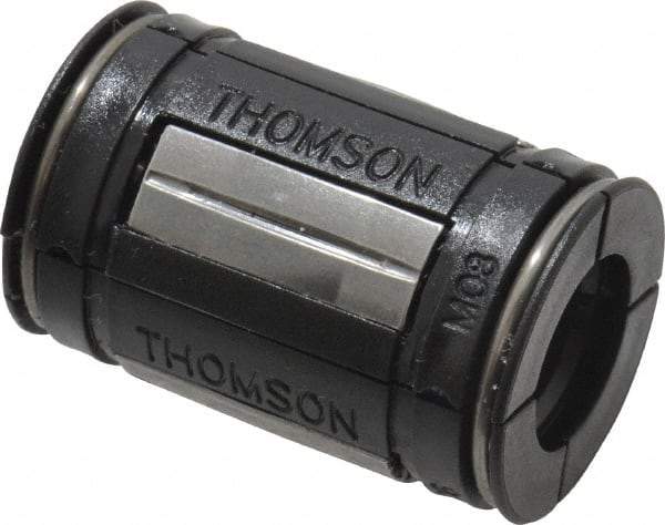 Thomson Industries - 8mm ID, 310 Lb Dynamic Load Capacity, Closed Linear Bearing - 16mm OD - Top Tool & Supply