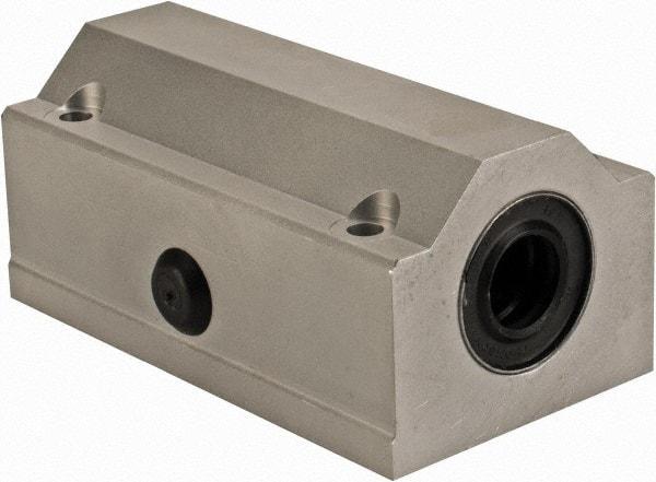 Thomson Industries - 12mm Inside Diam, 1,060 Lbs. Dynamic Capacity, Closed Twin Pillow Block Linear Bearing - 35mm Overall Height x 43mm Overall Width - Top Tool & Supply