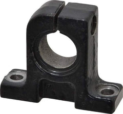 Thomson Industries - 16mm Diam, Malleable Iron Alloy Shaft Support - Plain Shafting - Top Tool & Supply