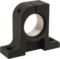 Thomson Industries - 40mm Diam, Malleable Iron Alloy Shaft Support - Plain Shafting - Top Tool & Supply