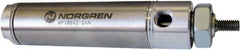 Norgren - 5" Stroke x 1-1/4" Bore Double Acting Air Cylinder - 1/8 Port, 7/16-20 Rod Thread - Top Tool & Supply