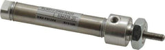 Norgren - 1-1/2" Stroke Double Acting Air Cylinder - 10-32 Port, 10-32 Rod Thread - Top Tool & Supply