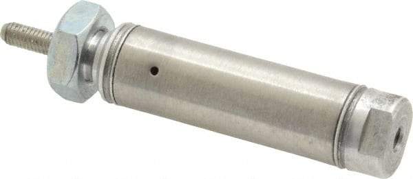 Norgren - 1/2" Stroke x 9/16" Bore Single Acting Air Cylinder - 10-32 Port, 10-32 Rod Thread - Top Tool & Supply